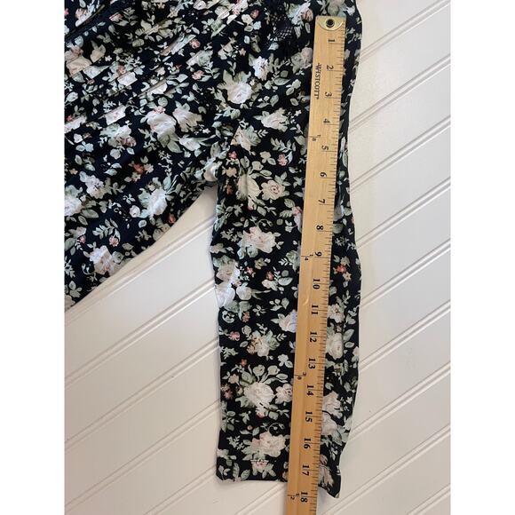 Anthropologie Maeve Celyn Floral Lace Peasant Top Blouse Flowy Size Womens 10 - Picture 8 of 11